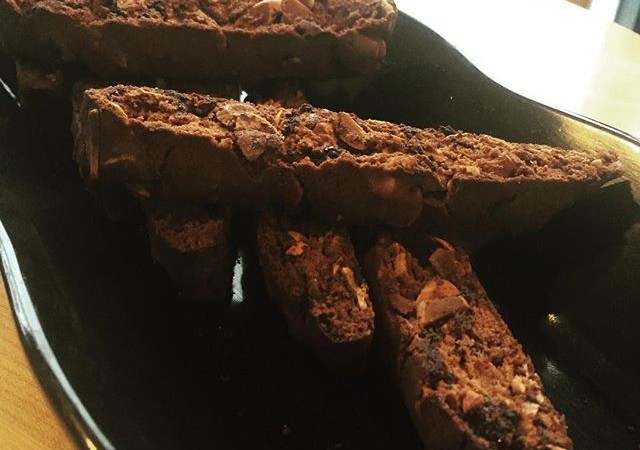 Another new edition to the Yali's pastry collection: chocolate, orange & almond #biscotti ! Only at #Yaliscafe