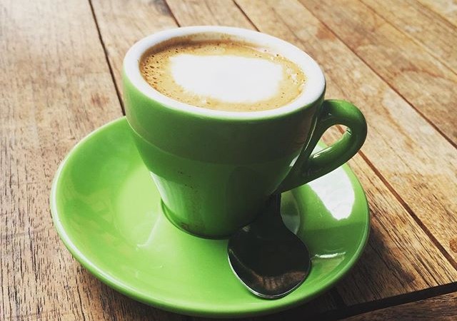 We have new ceramic ware! Enjoy an espresso or macchiato in our bright and beautiful green cups