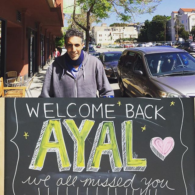 We're just so happy Ayal is back!
