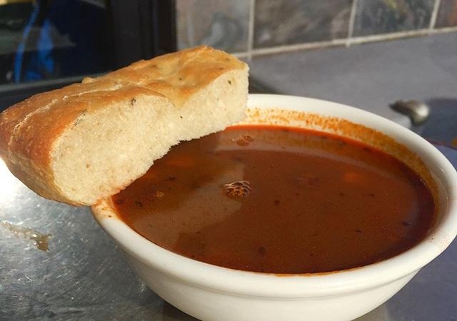 The rain & cold weather calls for a piping hot bowl of soup! Come by for our freshly homemade Hungarian Mushroom or Andouille Sausage with Black Beans + Corn, only at Yali's on Oxford!
