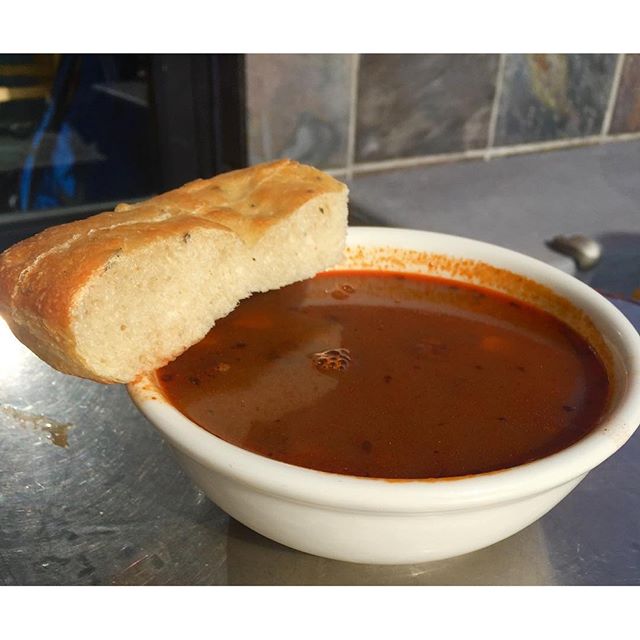 The rain & cold weather calls for a piping hot bowl of soup! Come by for our freshly homemade Hungarian Mushroom or Andouille Sausage with Black Beans + Corn, only at Yali's on Oxford!