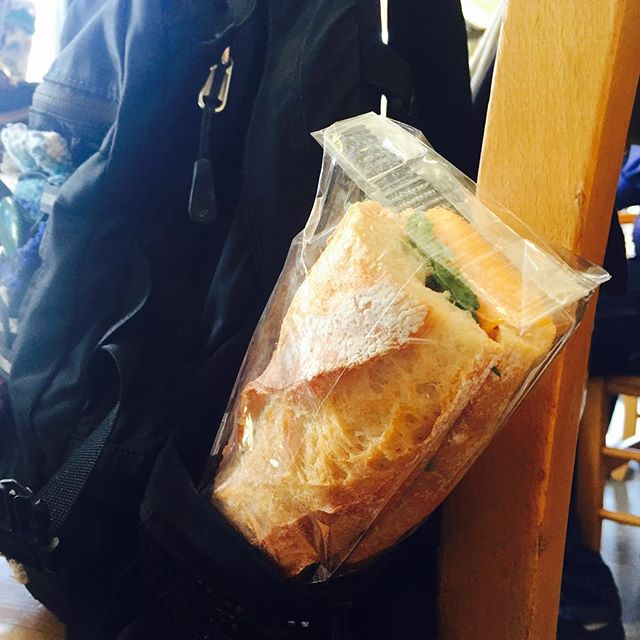 Ain't got time for the 12 o'clock line out the door? Slip a grab n' go sandwich in your backpack or briefcase - we have Salami, Cheddar + Arugula on Baguette & a Vegetarian w/Avocado & Pesto on Foccacia or Whole Wheat.