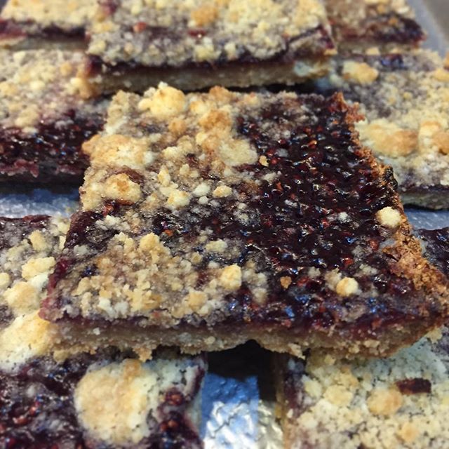 Our beloved homemade Raspberry Squares are back, but only for a limited time! Come in quick to grab one (or five...we won't judge)!